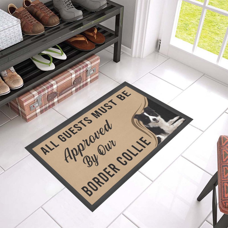 Border Collie CL09100036MDD Non-slip Door mats