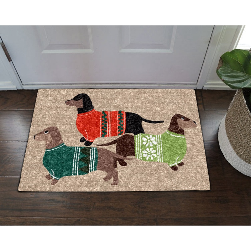 Cozy Dachshund CLA1710095D Non-slip Door mats