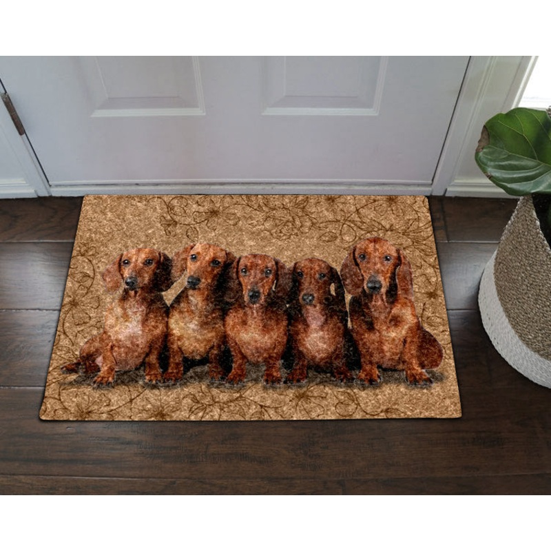 Dachshund HN09100022D Non-slip Door mats