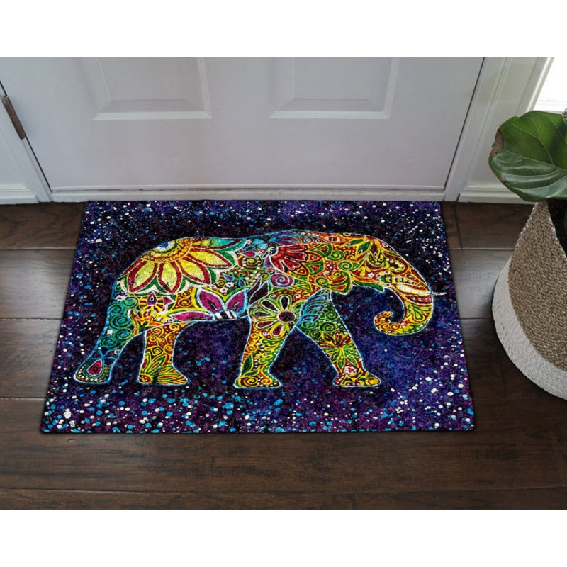 Elephant Mandala DV05100056D Non-slip Door mats