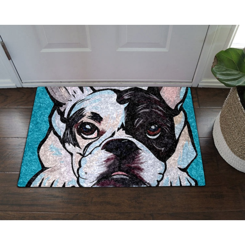 French Bulldog CL270832MDD Non-slip Door mats