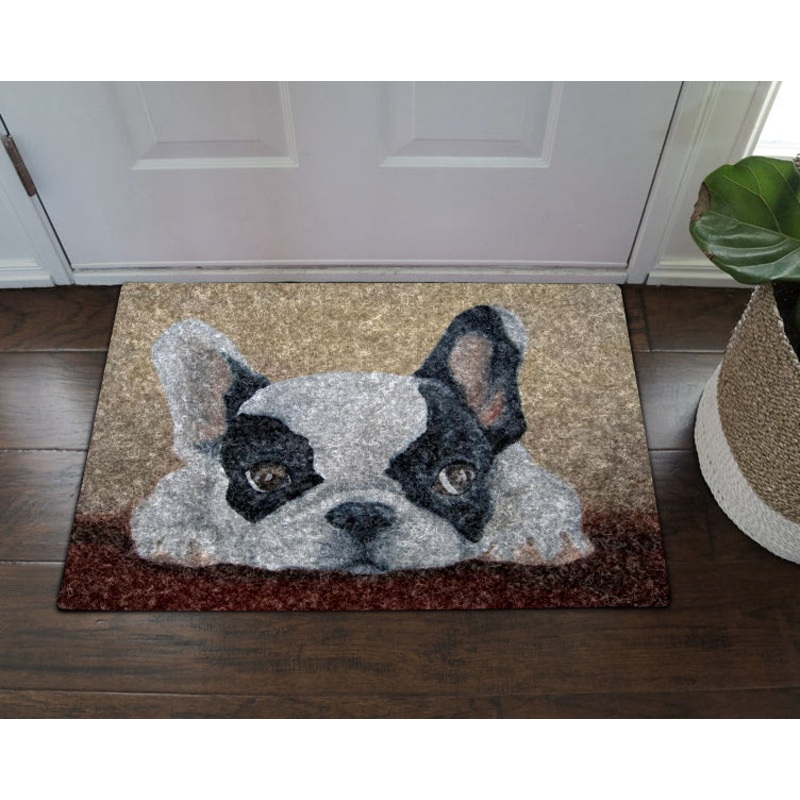 French Bulldog HN290711 Non-slip Door mats