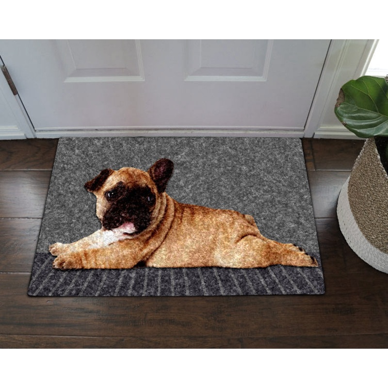 French Bulldog HN290712 Non-slip Door mats
