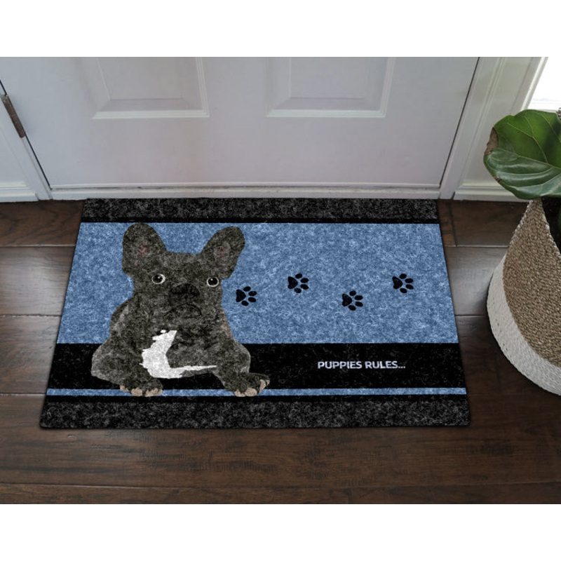 French Bulldog HN290714 Non-slip Door mats