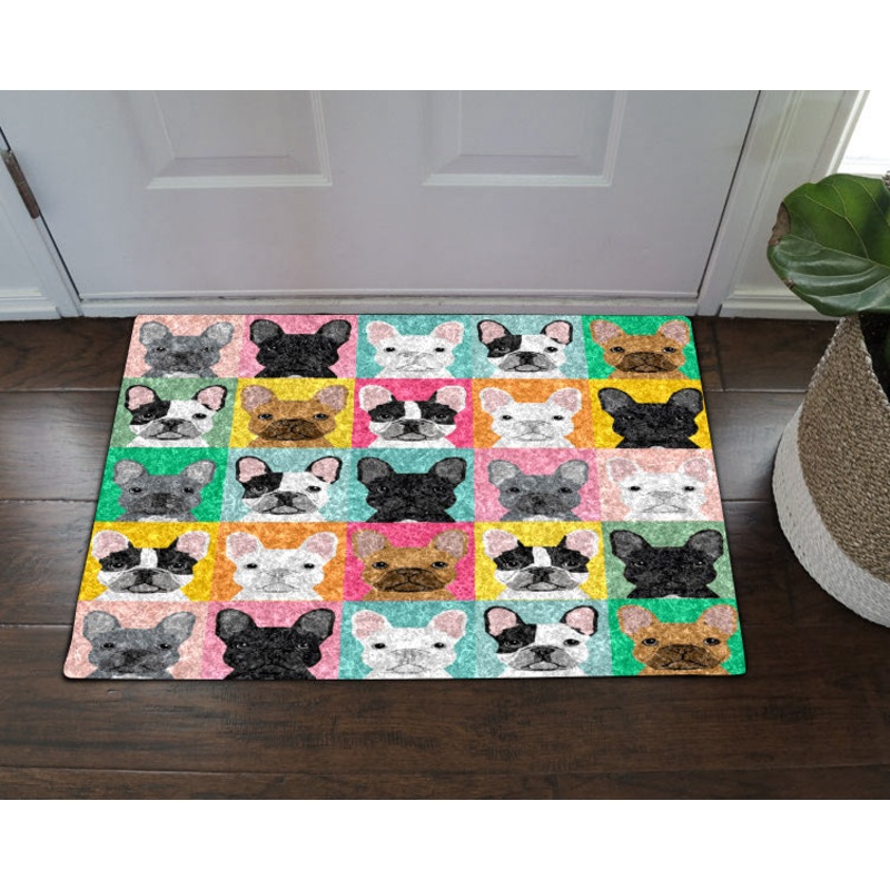 French Bulldog NT14100108D Non-slip Door mats