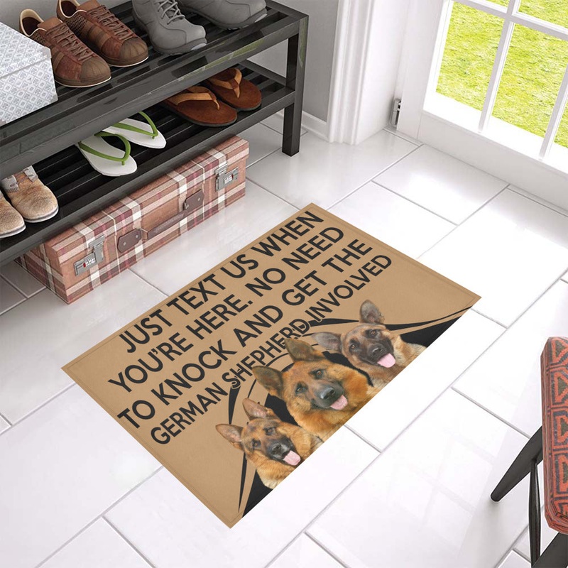 German Shepherd CL09100088MDD Non-slip Door mats