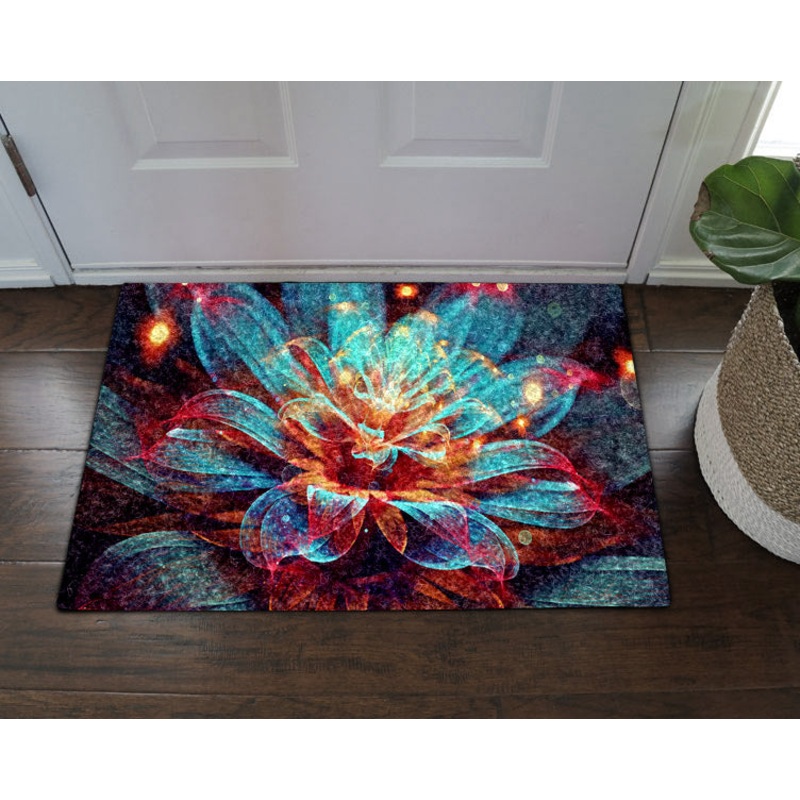 Glowing Flower HN280938D Non-slip Door mats