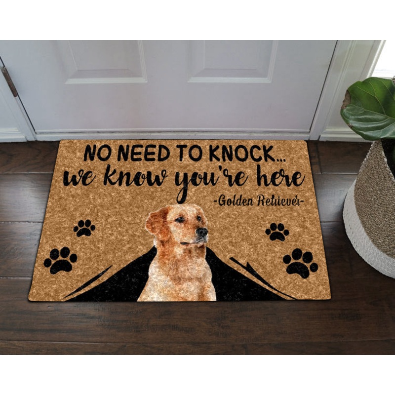 Golden Retriever DN08100047D Non-slip Door mats