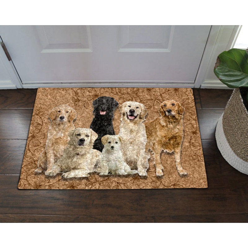 Golden Retriever HN09100041D Non-slip Door mats