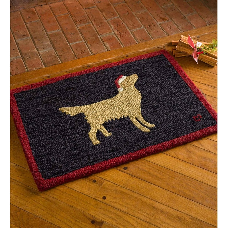 Holiday Golden Retriever CLM1610072D Non-slip Door mats
