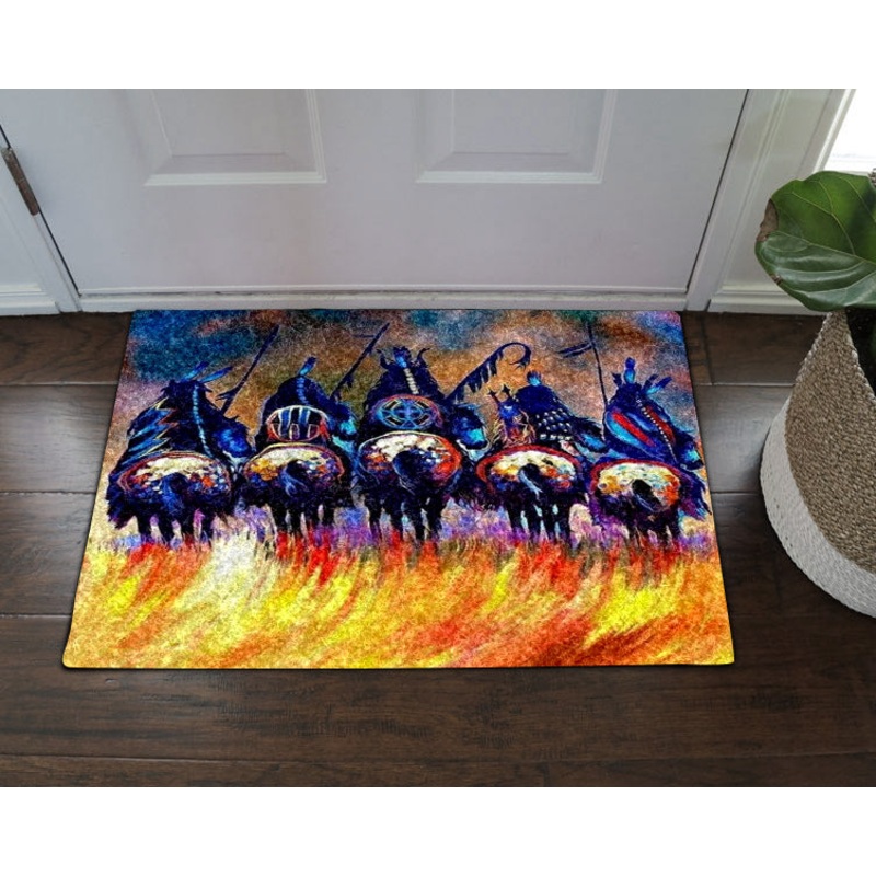 Indian Native American HN16100153D Non-slip Door mats