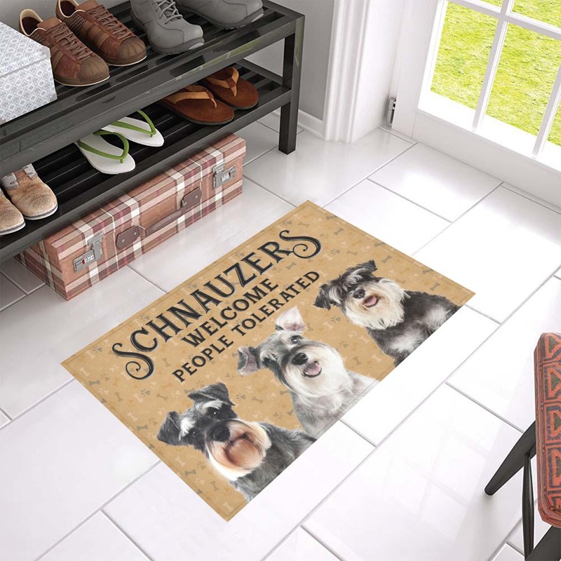 Miniature Schnauzer CL02110318MDD Non-slip Door mats