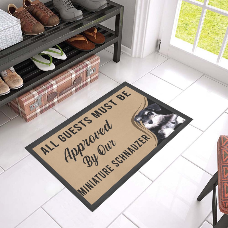 Miniature Schnauzer CL09100132MDD Non-slip Door mats