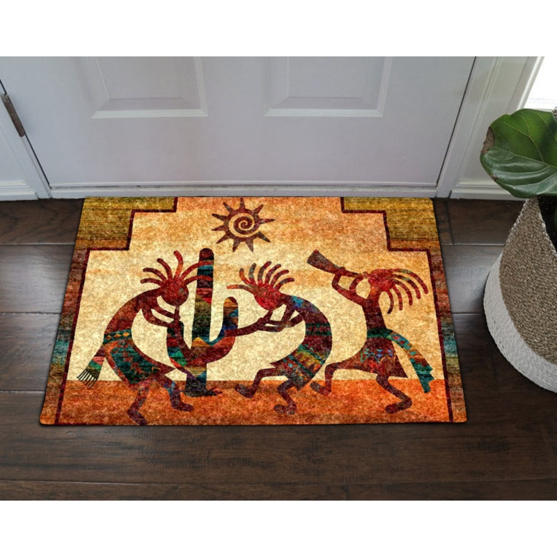 Native American Kokopelli DD09100056D Non-slip Door mats