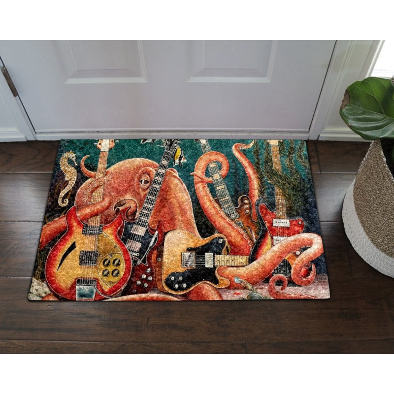 Octopus And Guitar DD300935D Non-slip Door mats