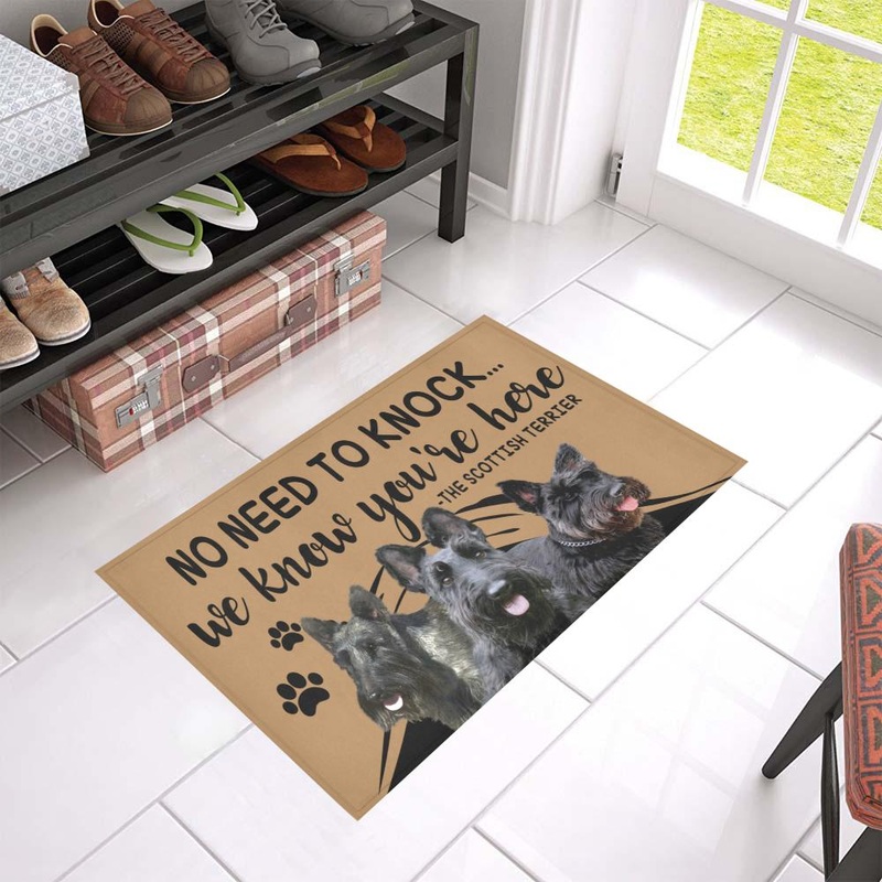 Scottish Terrier CL09100172MDD Non-slip Door mats