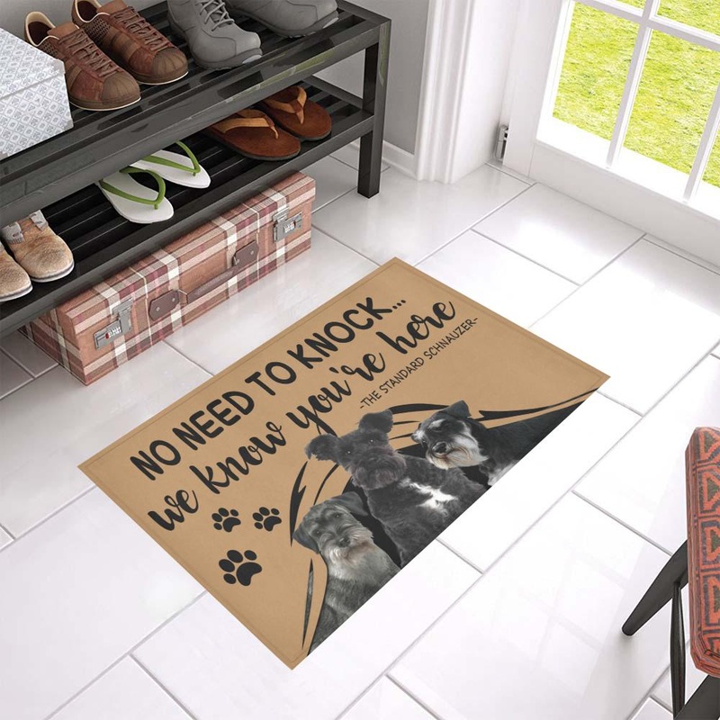 Standard Schnauzer CL09100185MDD Non-slip Door mats