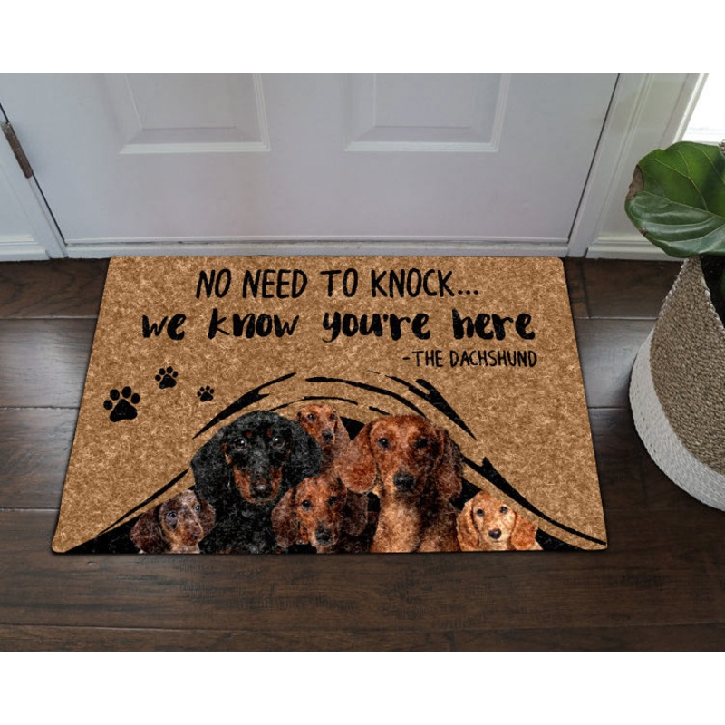 The Dachshund CLA1710093D Non-slip Door mats