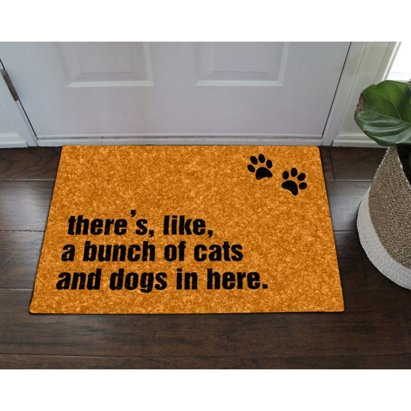 There like a bunch of cats and dogs in here CLA1710014D Non-slip Door mats