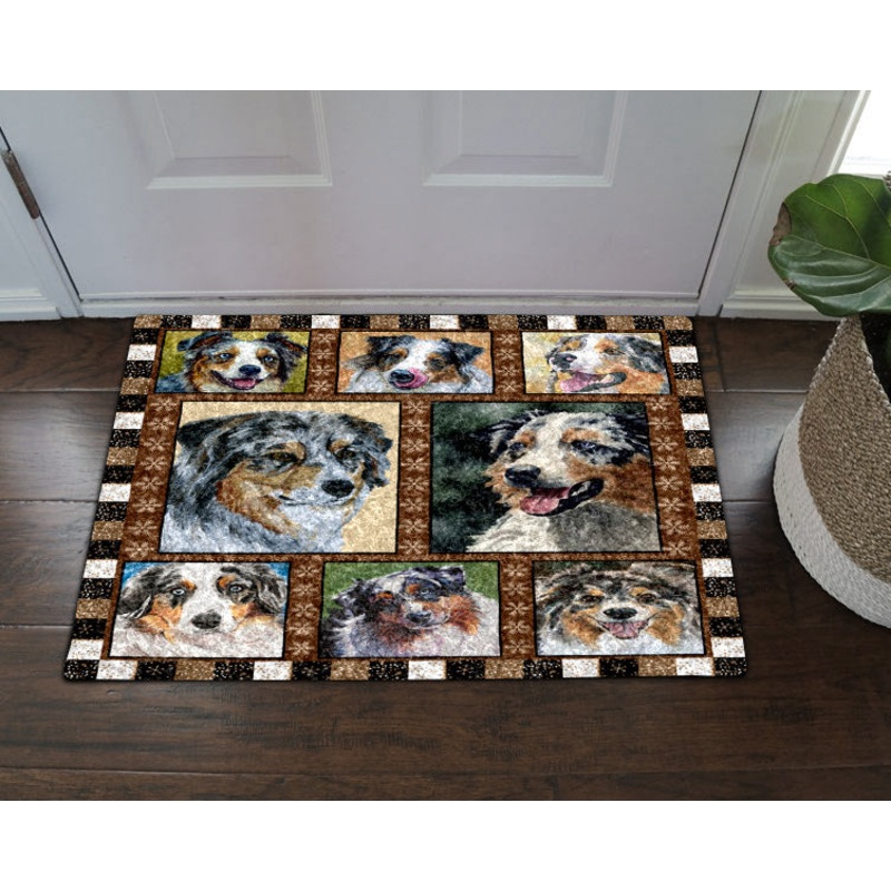 Australian Shepherd CL31100013MDD Non-slip Door mats