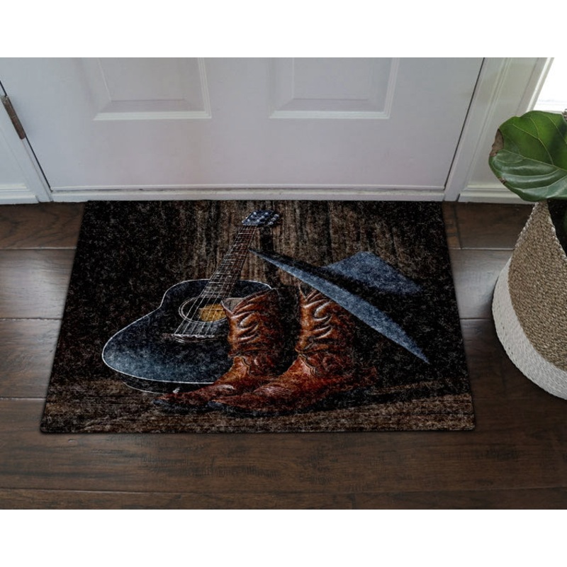 Boots Cowboy Guitar VD05100021D Non-slip Door mats