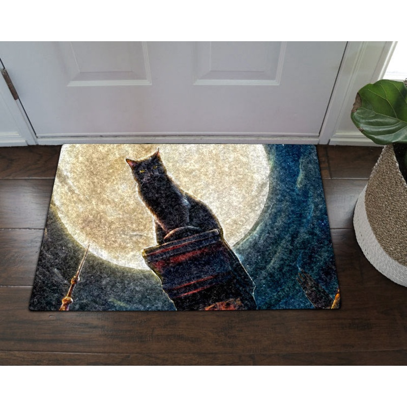 Cat Halloween HN280905D Non-slip Door mats