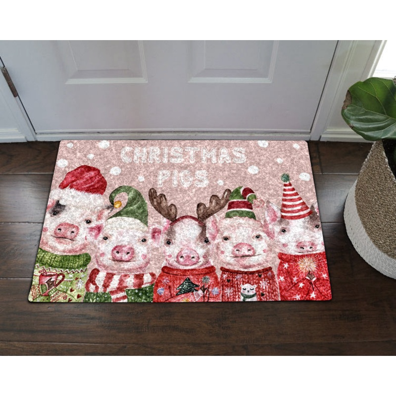 Christmas Pig DN0411038D Non-slip Door mats