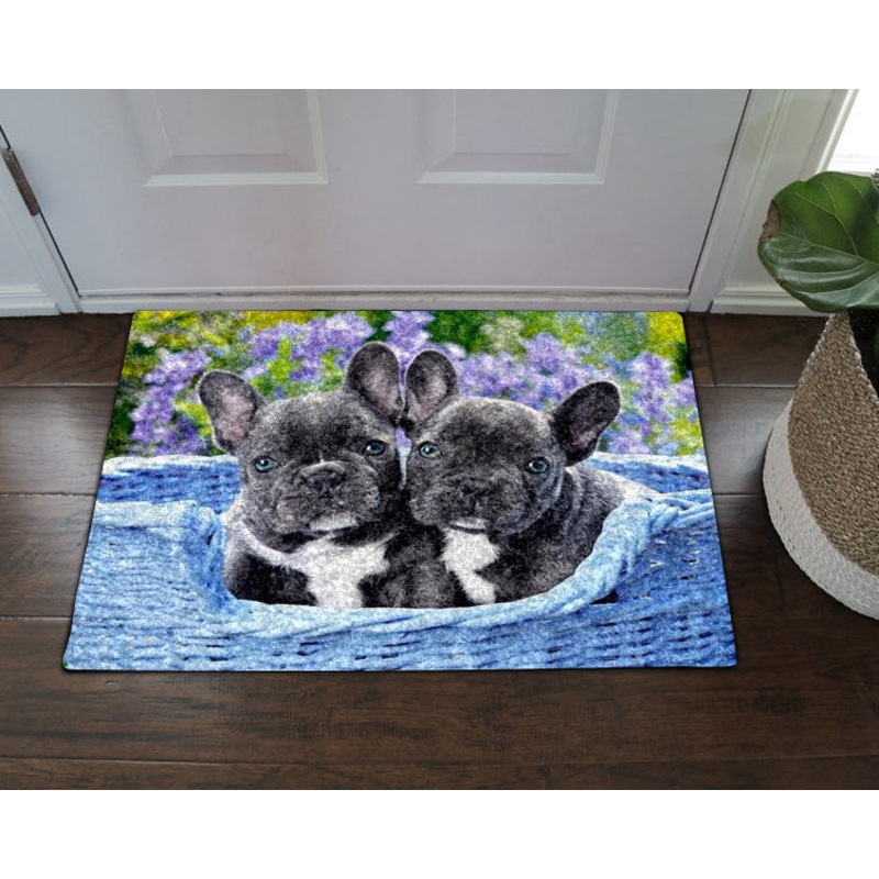 French Bulldog HN290710 Non-slip Door mats