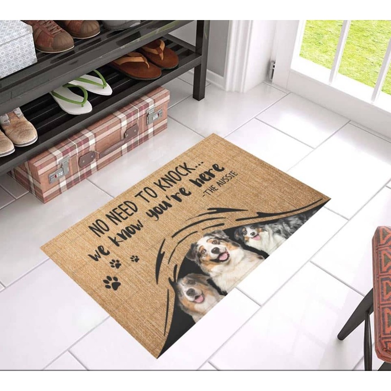 Australian Shepherd CLP0111006D Non-slip Door mats