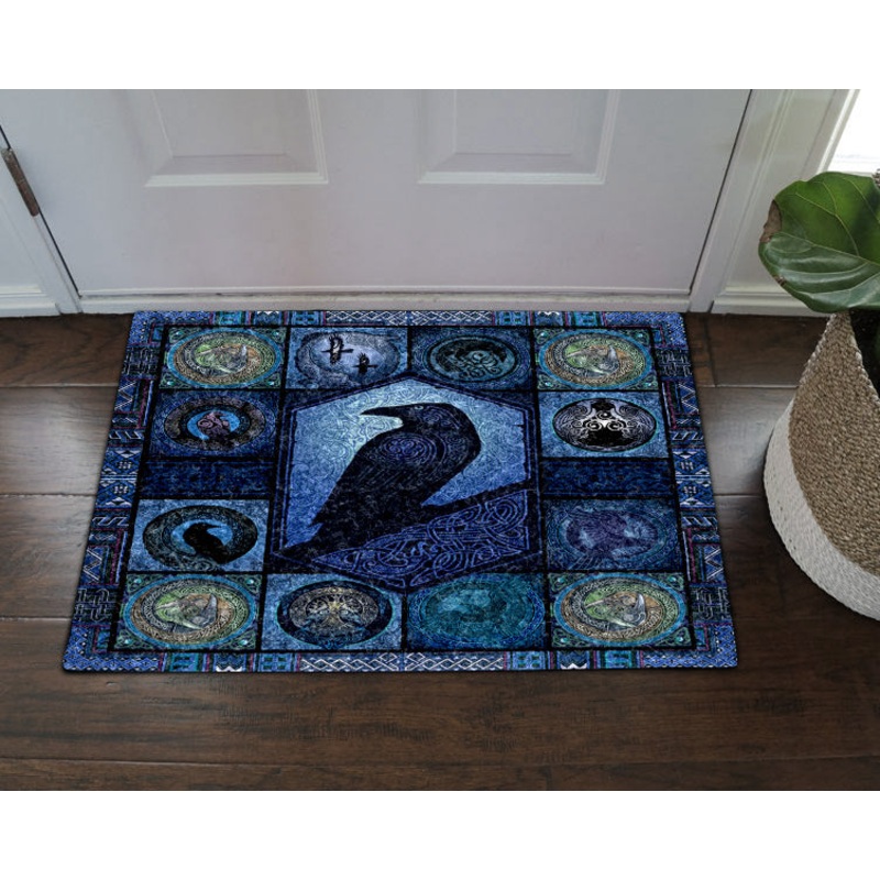 Celtic Art Raven CL31100270MDD Non-slip Door mats