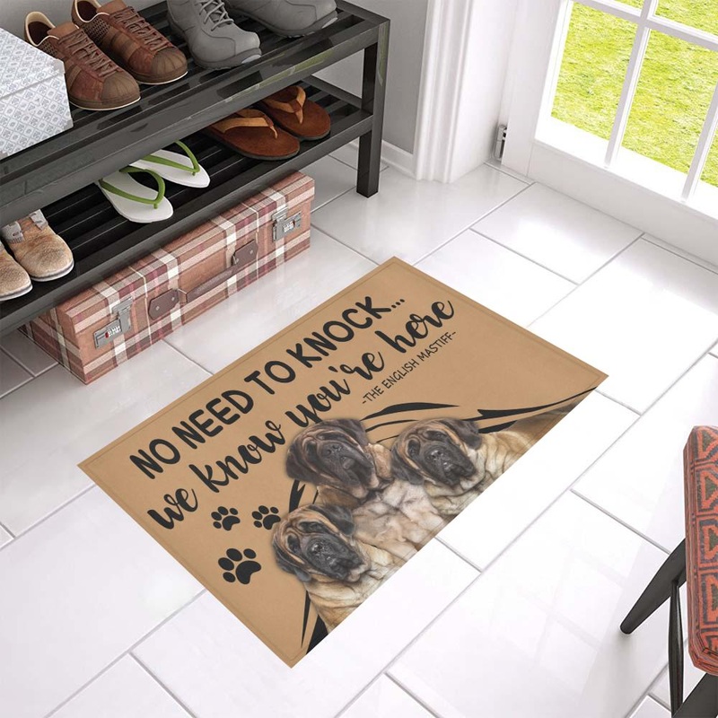 English Mastiff CL09100078MDD Non-slip Door mats