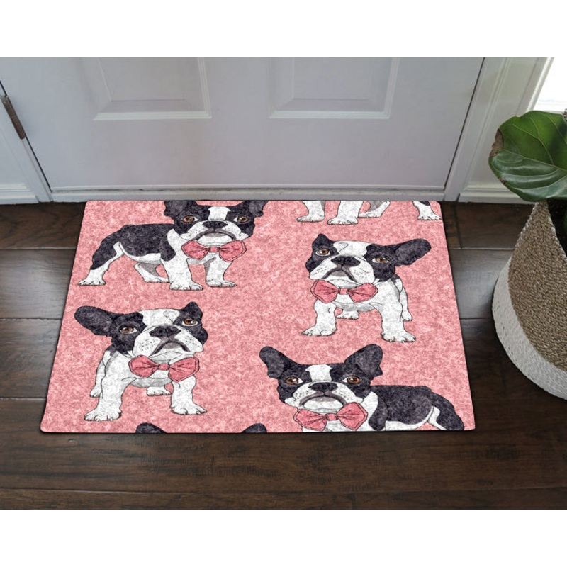 French Bulldog NT190934D Non-slip Door mats