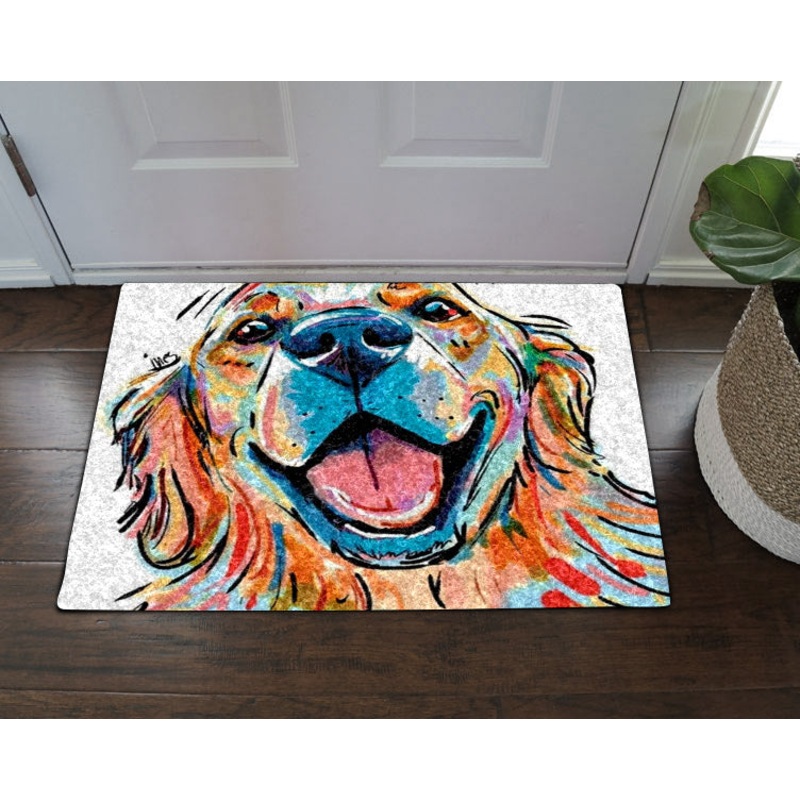 Golden Retriever CL270833MDD Non-slip Door mats