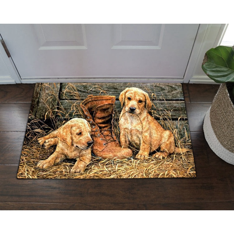 Golden Retriever ML040905D Non-slip Door mats