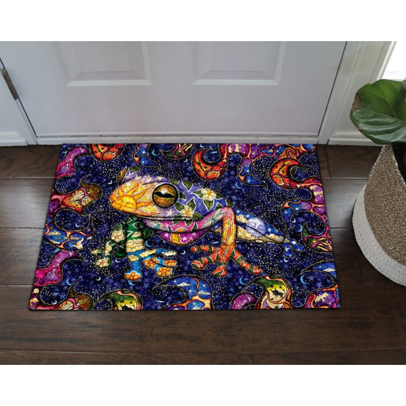Hippie Peace Frog DN30100124D Non-slip Door mats