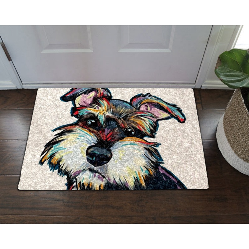 Miniature Schnauzer CL270850MDD Non-slip Door mats