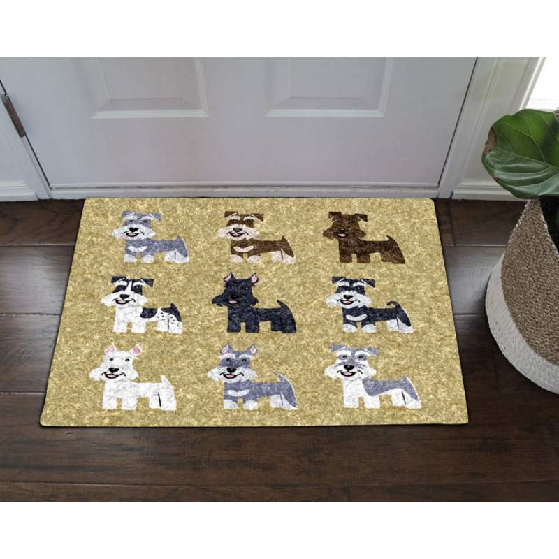 Miniature Schnauzer DV21100112D Non-slip Door mats