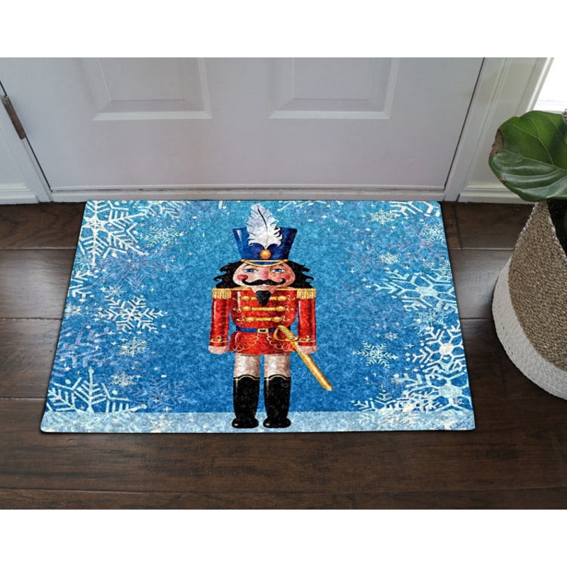 Nutcracker Christmas HN30100164D Non-slip Door mats