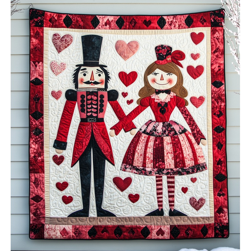 Valentine Nutcracker DAI090125126 Quilt Blanket