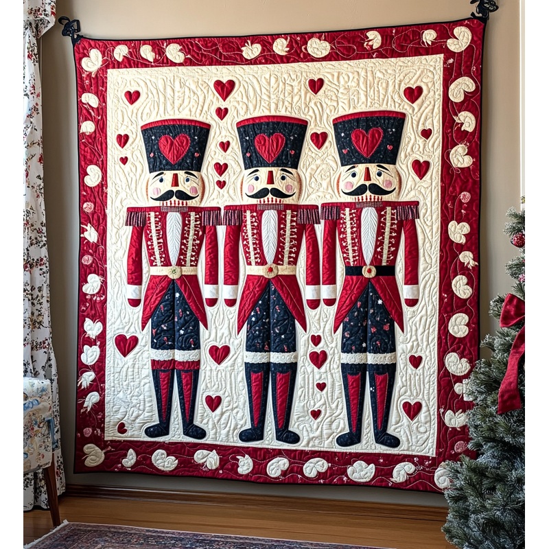 Valentine Nutcracker DAI090125128 Quilt Blanket