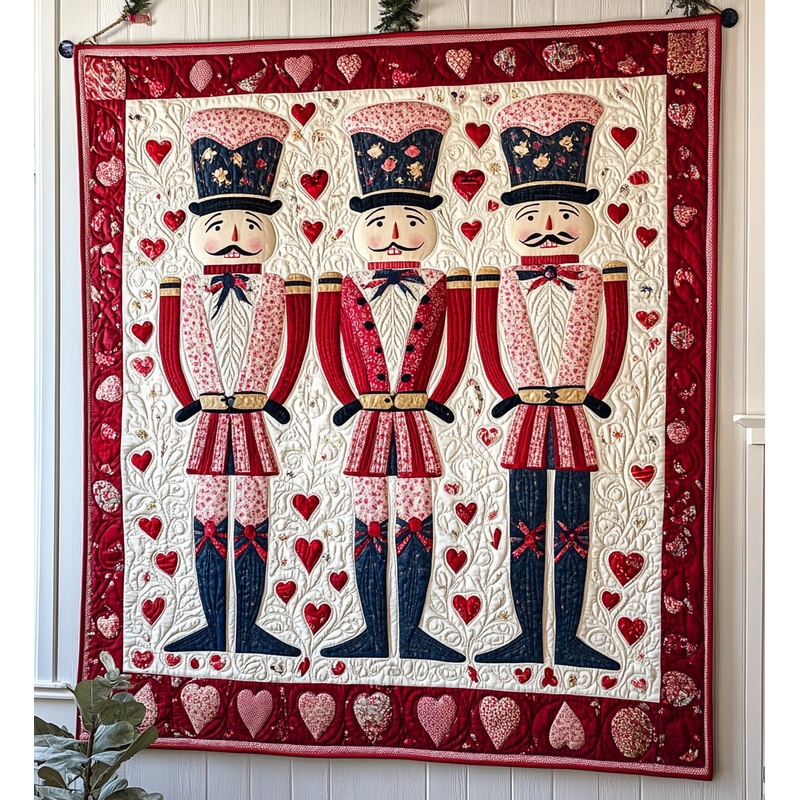 Valentine Nutcracker DAI090125129 Quilt Blanket