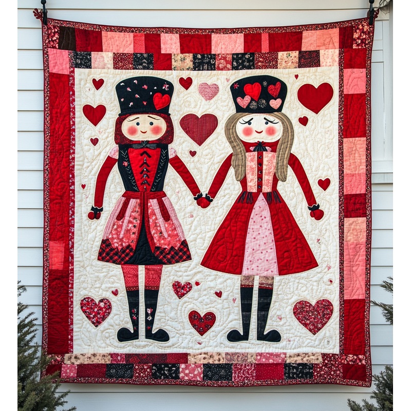 Valentine Nutcracker DAI090125130 Quilt Blanket