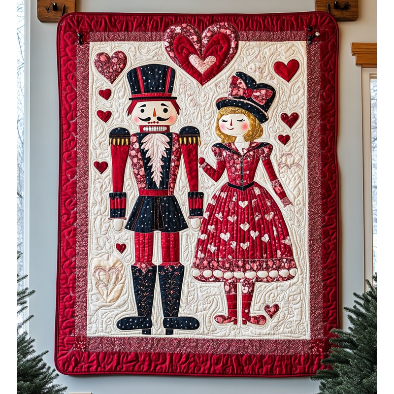 Valentine Nutcracker DAI090125132 Quilt Blanket
