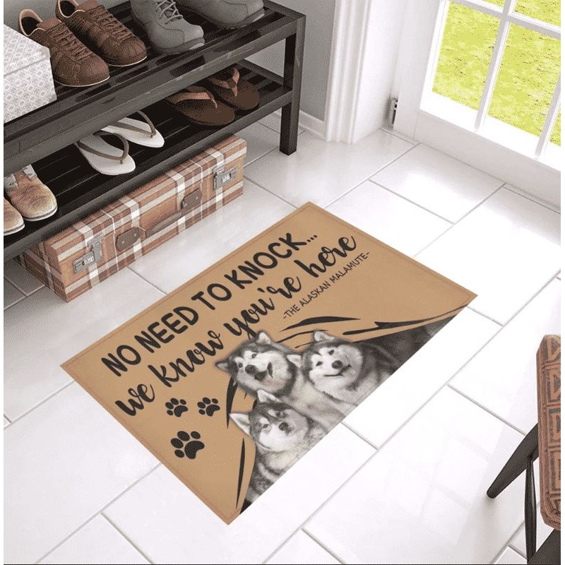 Alaskan Malamute CLH0912001D Non-slip Door mats