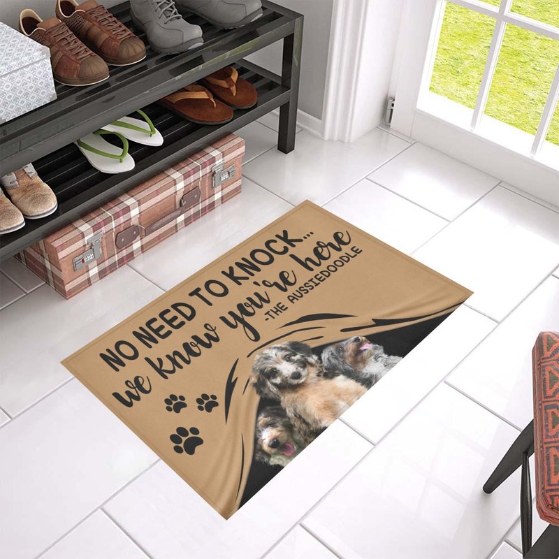 Aussiedoodle CL09100017MDD Non-slip Door mats