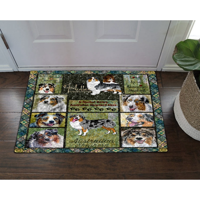 Australian Shepherd CL31100011MDD Non-slip Door mats
