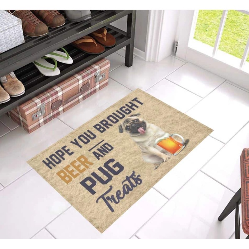 Beer And Pug Treats CLH0912024D Non-slip Door mats