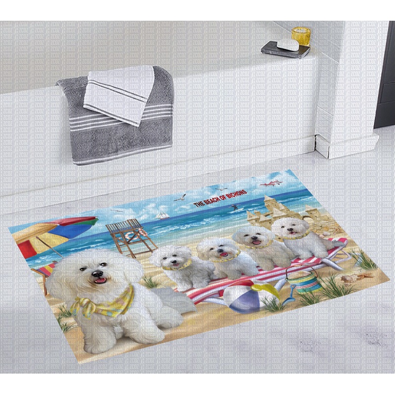 Bichon Frise CL20110387MDD Non-slip Door mats
