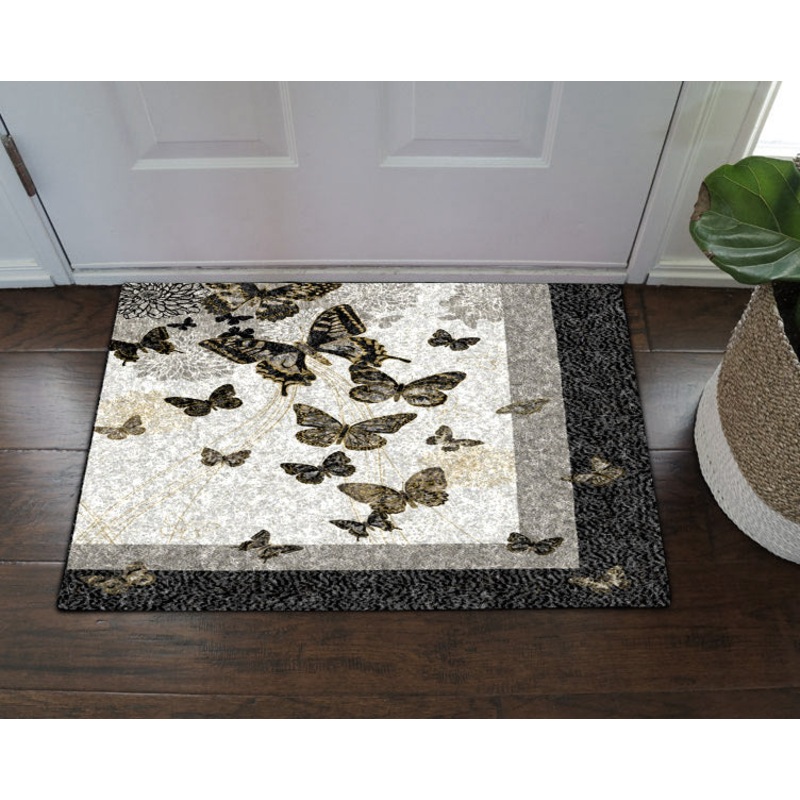 Black Butterfly HN16100030D Non-slip Door mats