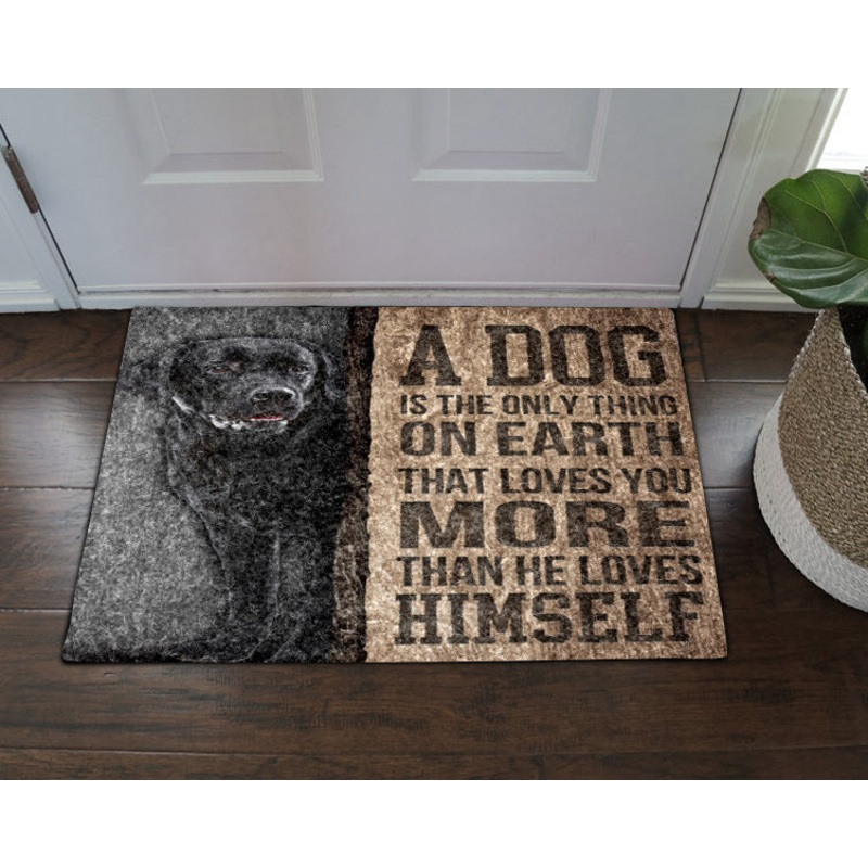 Black Labrador Dog CL18110056MDD Non-slip Door mats